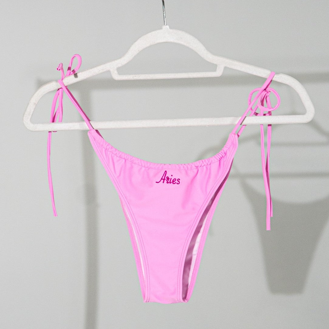 Zodiac Embroidered Bikini in Pink and Blue – Angel Sent